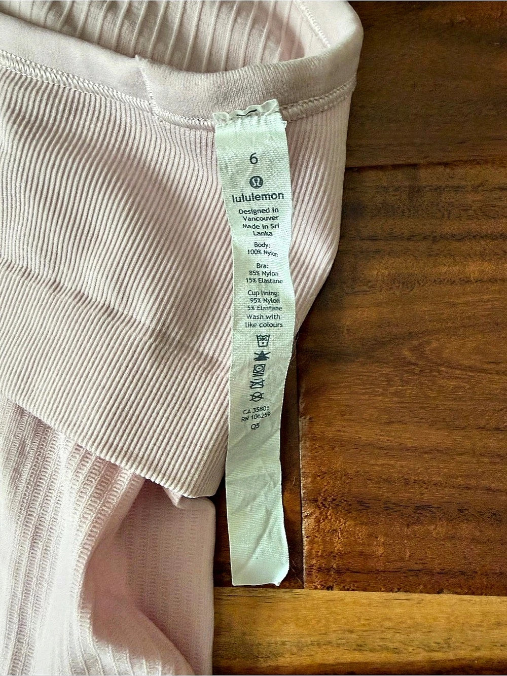 lululemon Align Tank Ribbed Racerback Pink Size 6 - Picture 7 of 8